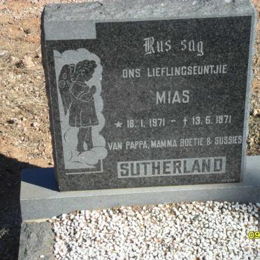 SUTHERLAND Mias 1971-1971