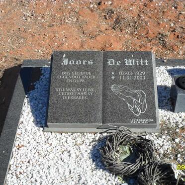 WITT Joors, de 1929-2003