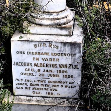 ZIJL Jacobus Albertus, van 1895-1926 _2