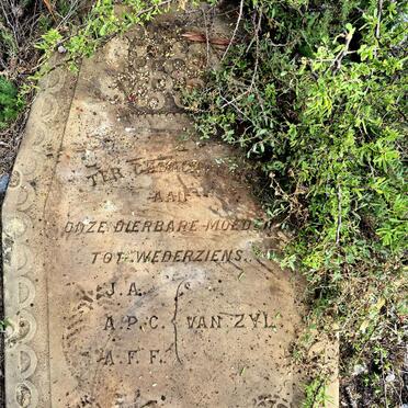 ZYL Anna P.C., van nee DU TOIT 1871-1909