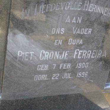 FERREIRA Piet Cronje 1900-1996