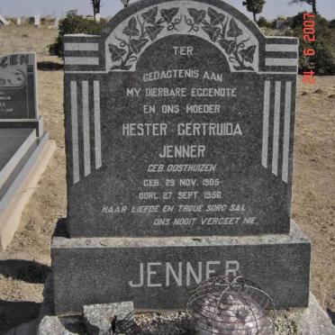 JENNER Hester Gertruida nee OOSTHUIZEN 1905-1956