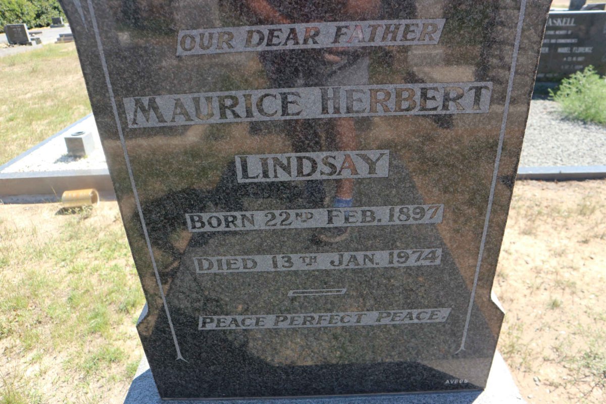 LINDSAY Maurice Herbert 1897-1974