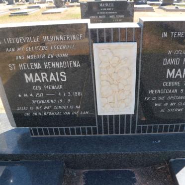 MARAIS David Frederick 1916-1990 &amp; St. Helena Kennadiena PIENAAR 1917-1981