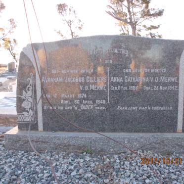 MERWE Abraham Jacobus Cilliers, v.d. 1874-1948 &amp; Anna Catharina 1885-1942