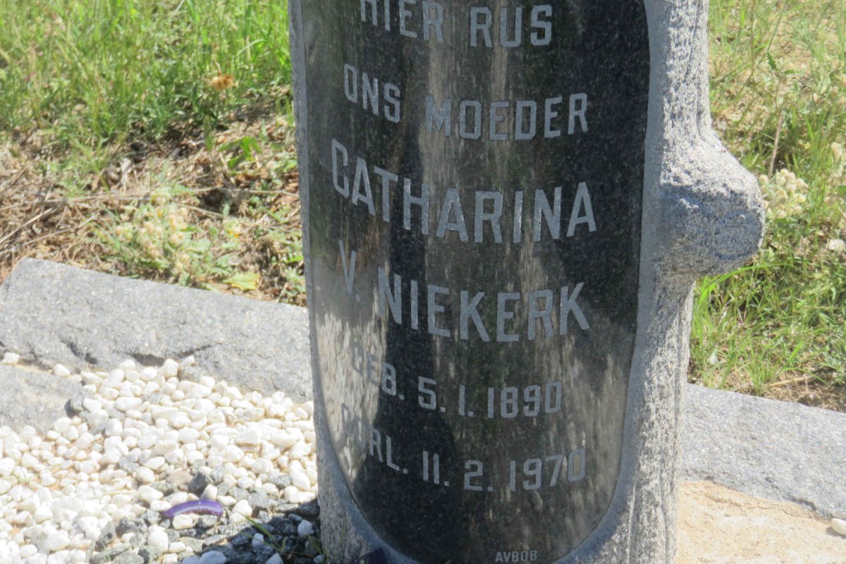 NIEKERK Catharina, v. 1890-1970