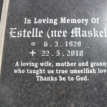 NAUDÉ Francois Petrus 1924-1999 &amp; Estelle MASKELL 1929-2018