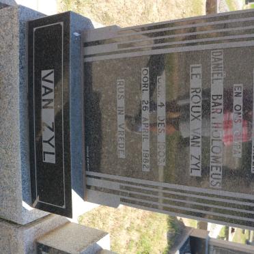 ZYL Daniël Bartholomeus le Roux, van 1903-1982