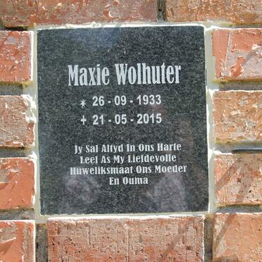 WOLHUTER Maxie 1933-2015