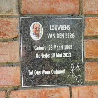 BERG Louwrens, van den 1965-2013