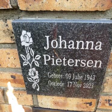 PIETERSEN Johanna 1943-2023