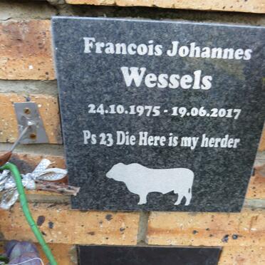 WESSELS Francois Johannes 1975-2017