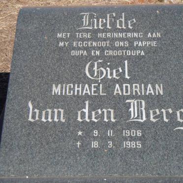 BERG Michael Adrian, van den 1906-1985