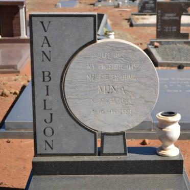 BILJON Mina, van 1945-1998