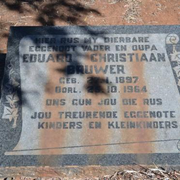 BRUWER Eduard Christiaan 1897-1964