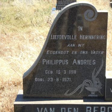 BERG Philippus Andries, van den 1911-1971