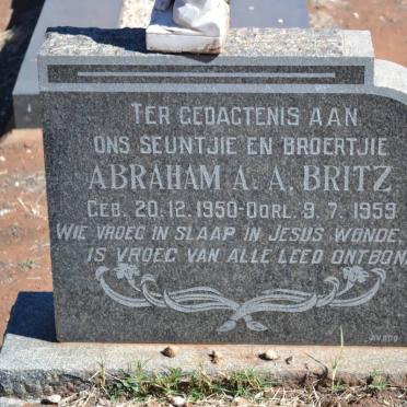 BRITZ Abraham A.A. 1950-1959