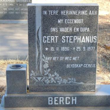 BERGH Gert Stephanus 1896-1977