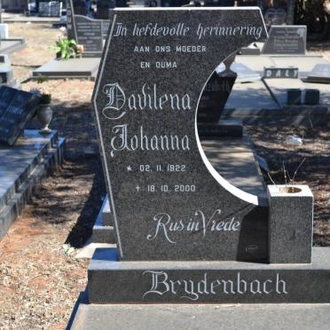 BRYDENBACH Davilena Johanna 1922-2000
