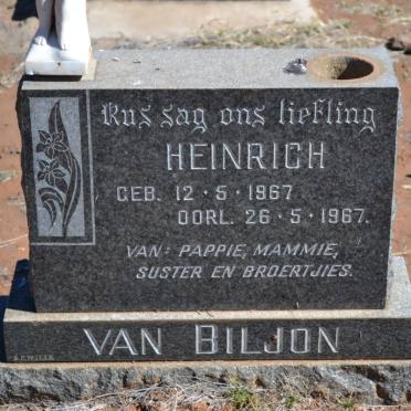 BILJON Heinrich, van 1967-1967