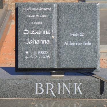 BRINK Susanna Johanna 1928-2006