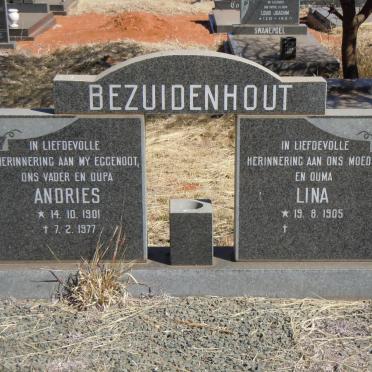 BEZUIDENHOUT Andries 1901-1977 &amp; Lina 1905-