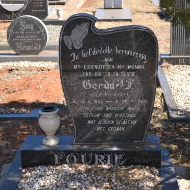 FOURIE Gerda J.F. nee v.d. RYST 1957-1986
