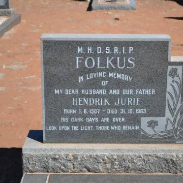 FOLKUS Hendrik Jurie 1907-1963