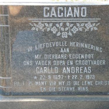GAGIANO Carllo Andreas 1897-1973