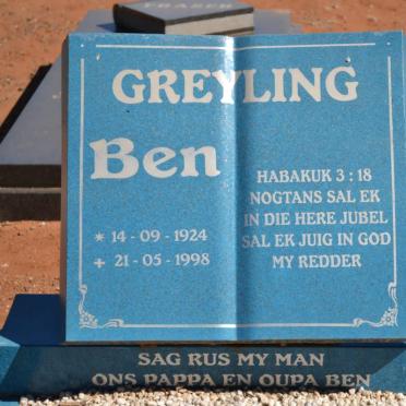 GREYLING Ben 1924-1998