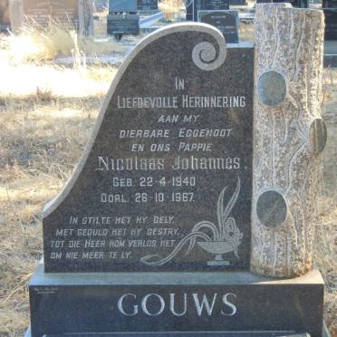 GOUWS Nicolaas Johannes 1940-1967