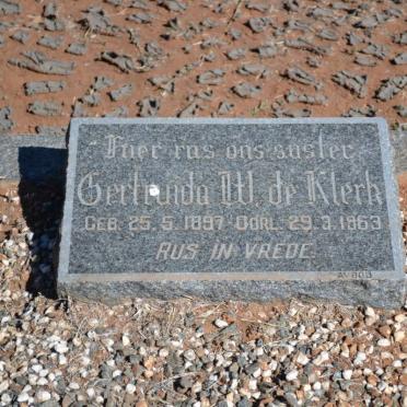 KLERK Gertruida W., de 1897-1963