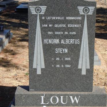 LOUW Hendrik Albertus Steyn 1905-1982