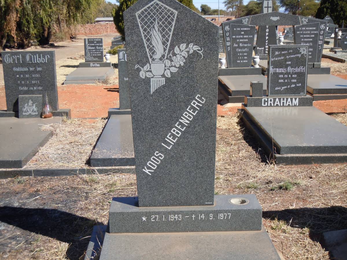 LIEBENBERG Koos 1943-1977