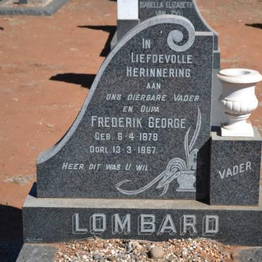 LOMBARD Frederik George 1879-1967