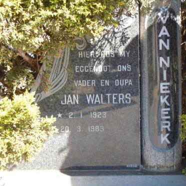 NIEKERK Jan Walters, van 1923-1983