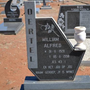 OERTEL William Alfred 1928-1998