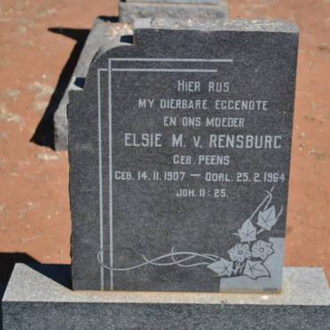 RENSBURG Elsie M., v. nee PEENS 1907-1964