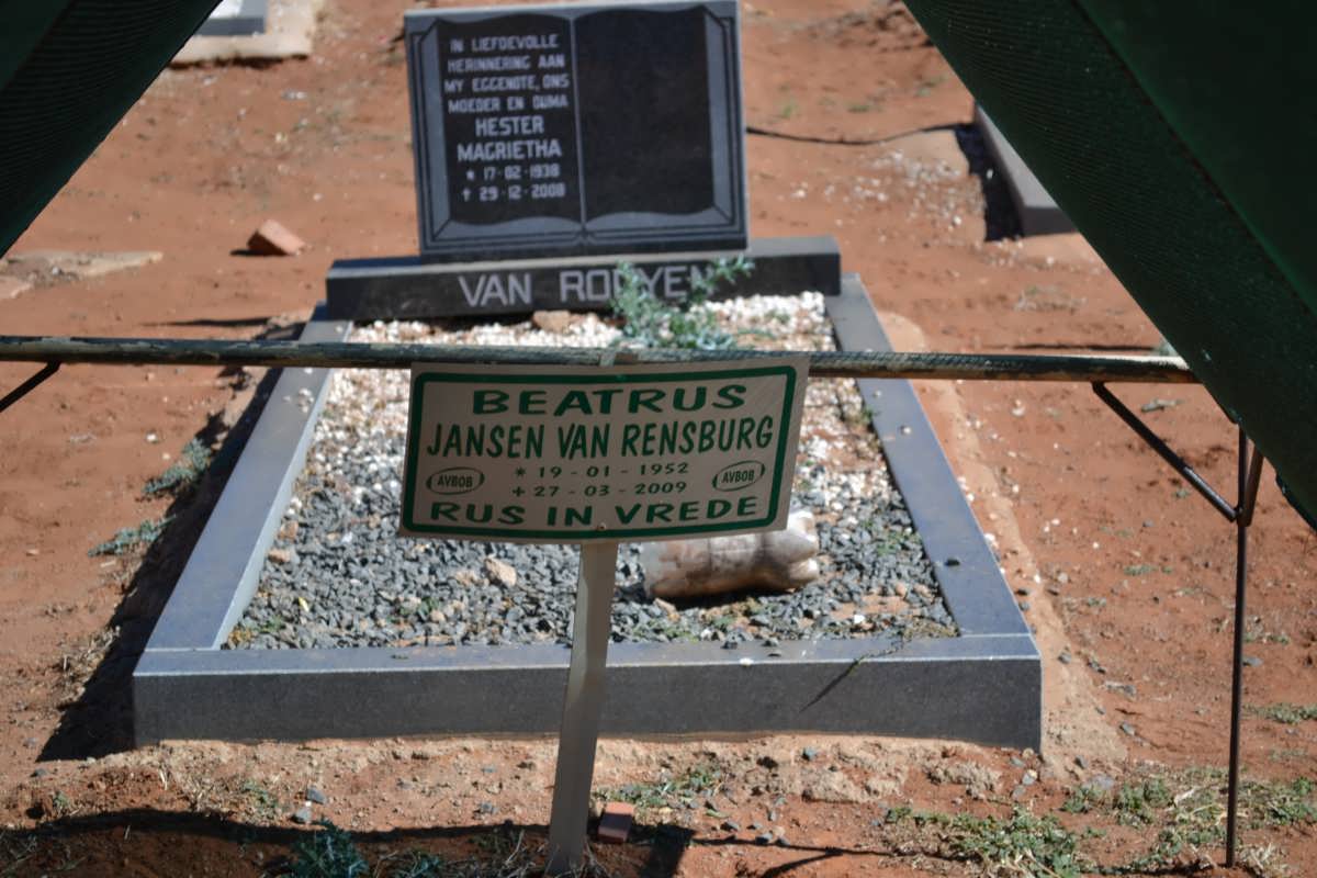 RENSBURG Beatrus, Jansen van 1952-2009