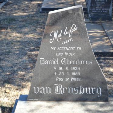 RENSBURG Daniel Theodorus, van 1934-1988