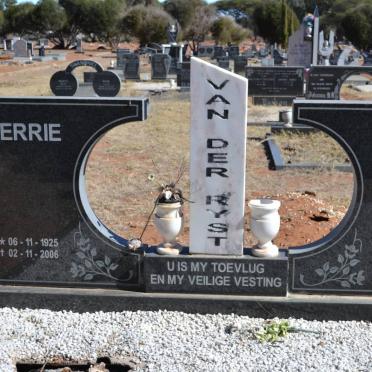 RYST Kosie, van der 1920-2002 &amp; Gerrie 1925-2006