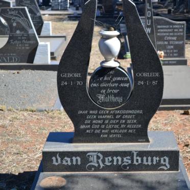 RENSBURG Mattheus, van 1970-1987