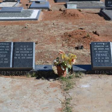 ROSSOUW Adam 1916-2002 &amp; Phennie 1920-2000