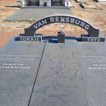 RENSBURG Matheus Gerhardus, van 1937-2000 &amp; Maria Catharina 1944-
