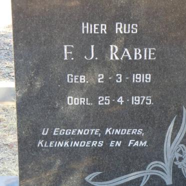 RABIE F.J. 1919-1975