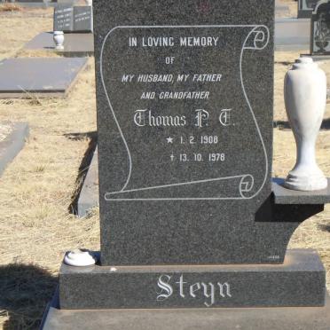 STEYN Thomas P. T. 1908-1978