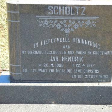 SCHOLTZ Jan Hendrik 1896-1972