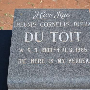 TOIT Theunis Cornelis Botha, du 1903-1985