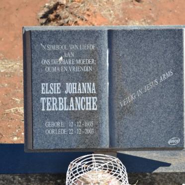 TERBLANCHE Elsie Johanna 1935-2003