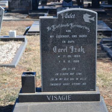 VISAGIE Carel Izak 1903-1988